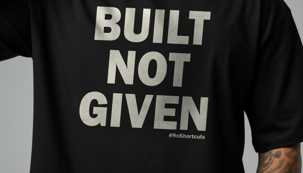 Built Black Oversized Tee